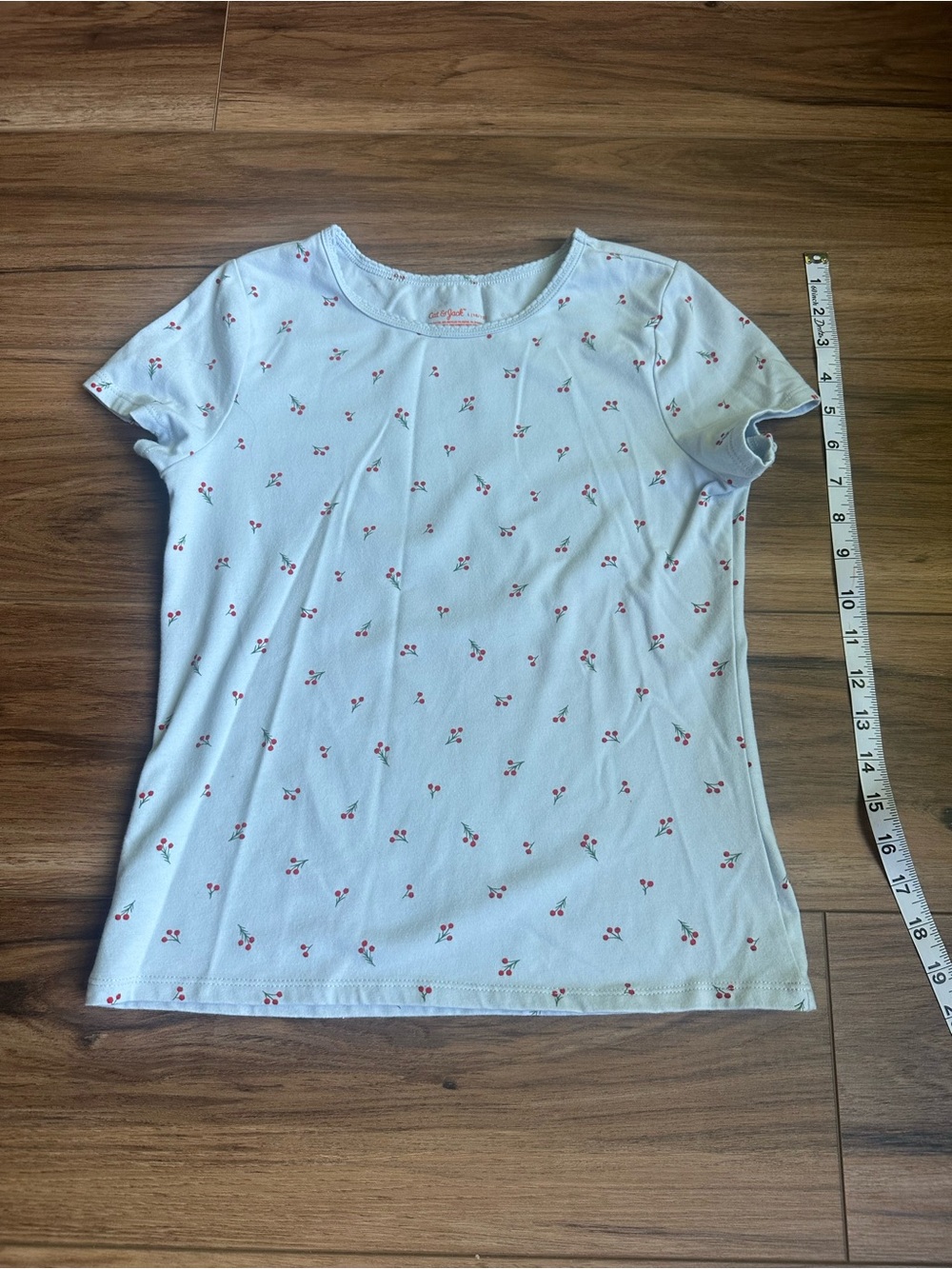 Cat & Jack light blue Tee with Cherry Sprigs